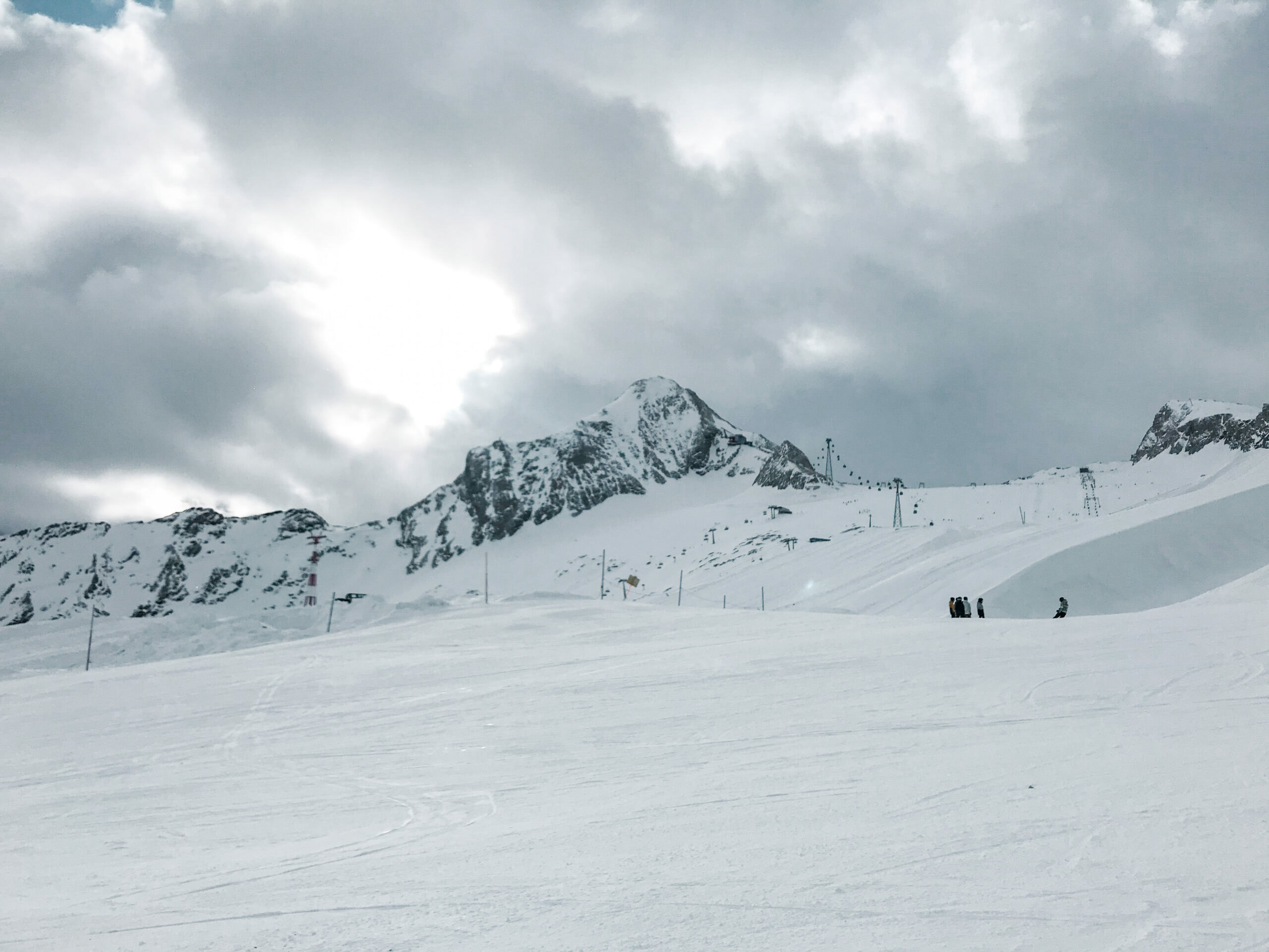 Rakousko, lyžování na ledovci Kitzsteinhorn - Jiráci na cestách